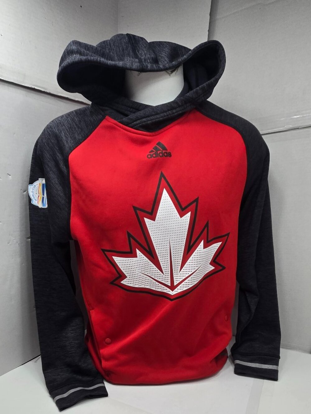Adidas Team Canada 2016 World Cup Hockey Climawarm Hoodie Men’s M